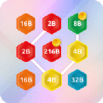 2048 Hex Chain Merge